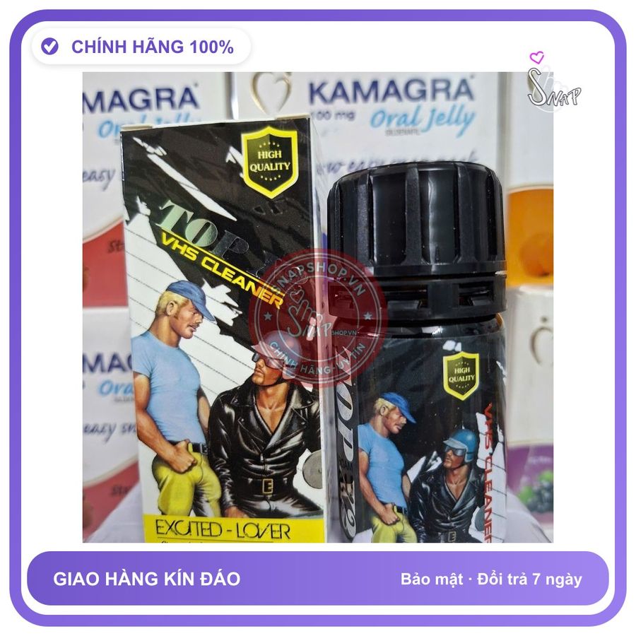 Chai hít tăng khoái cảm Popper TOP 40ml Popper 40ml Cho Top, Cực Mạnh, Phê Lâu, che tên sản phẩm bảo mật kín đáo