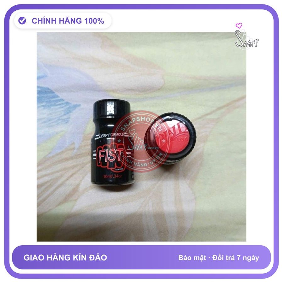 Chai hít tăng khoái cảm Popper FIST 10ml Chính hãng Popper 10ml Fish, Cực Mạnh, Cho Ng Lờn, che tên sản phẩm bảo mật kín đáo