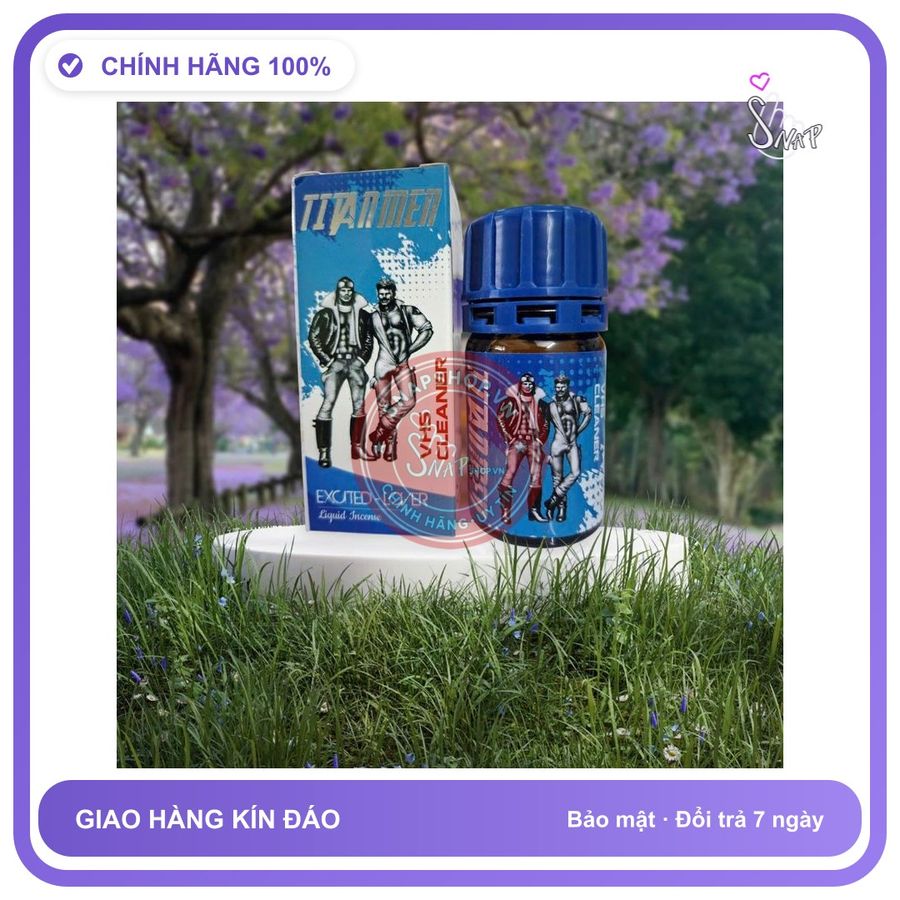 Chai hít tăng khoái cảm Popper TITANMEN 40ml Popper 40ml, Cho Top,USA Hàng Cao Cấp, che tên sản phẩm bảo mật kín đáo