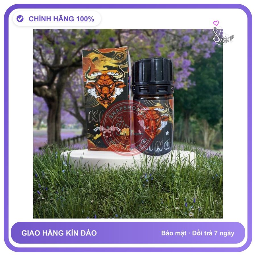 Chai hít tăng khoái cảm Popper KING 40ml Popper 40ml, Cực Mạnh, Phê Lâu, Cho Ng Lờn, che tên sản phẩm bảo mật kín đáo