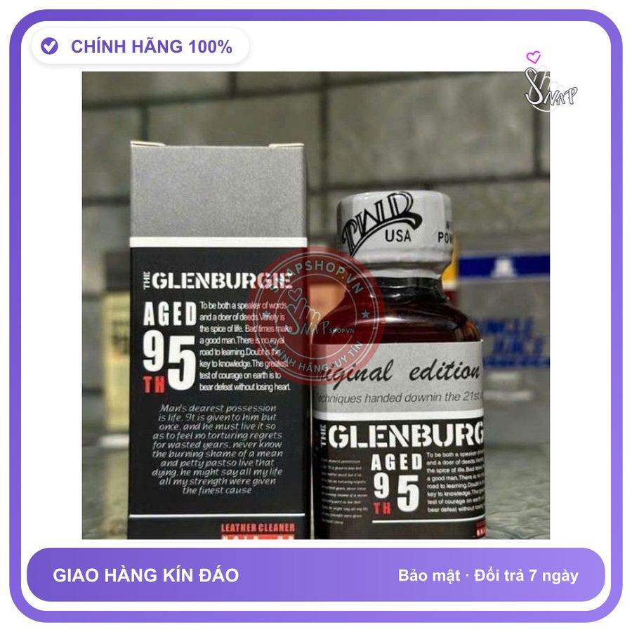 Chai hít tăng khoái cảm Popper Glenburgie 30ml Hàng công ty Popper 30ml USA, Giá Sỉ, Hàng Chính Hãng, che tên sản phẩm bảo mật kín đáo
