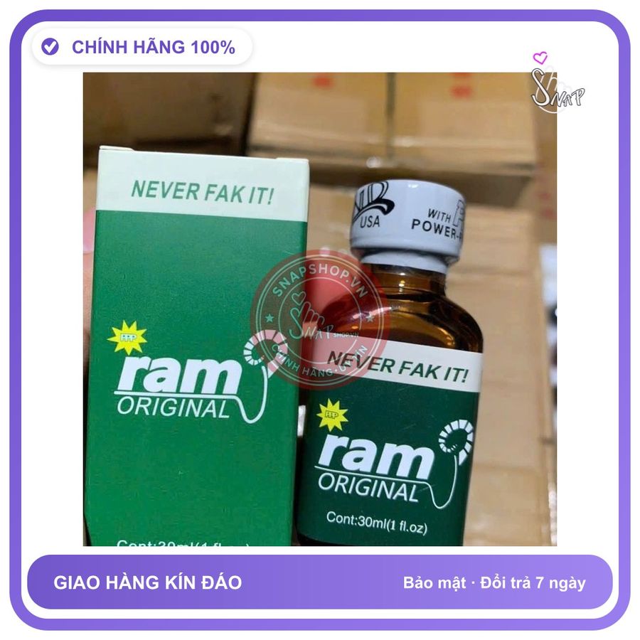 Chai hít tăng khoái cảm Popper ram 30ml Popper 30ml USA, Kích Thích Mạnh, Hưng Phấn Tức Thì, che tên sản phẩm bảo mật kín đáo