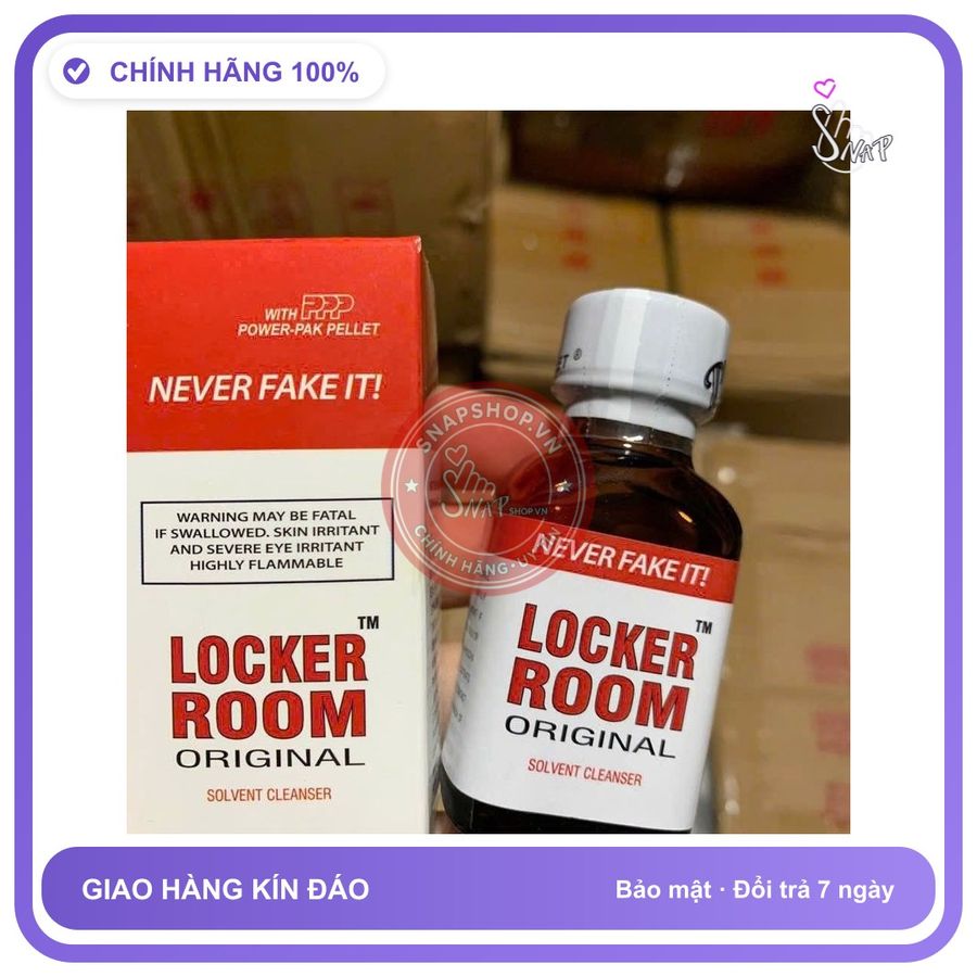 Chai hít tăng khoái cảm Popper LOCKER ROOM 30ml Popper 30ml, Giá Sỉ, che tên sản phẩm bảo mật kín đáo 0032