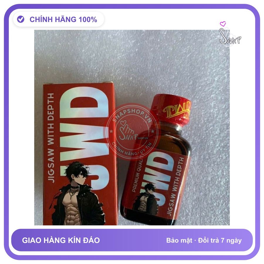 Chai hít tăng khoái cảm Popper JWD 30ml Hàng công ty Popper 30ml, Giá Sỉ, che tên sản phẩm bảo mật kín đáo 8589