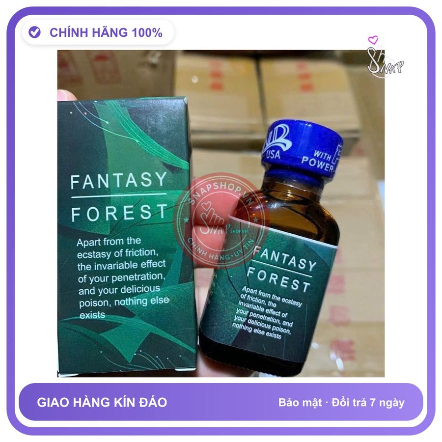 Chai hít tăng khoái cảm Popper FANTASY FOREST 30ml Popper 30ml, USA, Kích Thích hưng phấn cực mạnh, hiệu quả tức thì