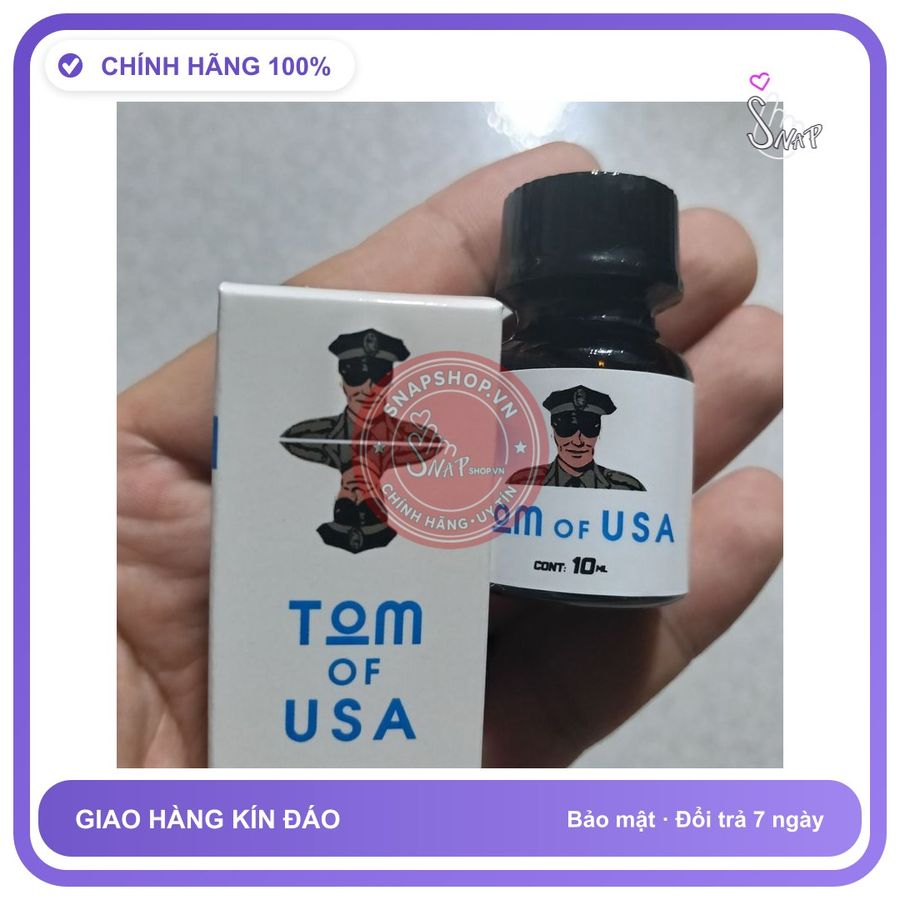 Chai hít tăng khoái cảm Popper Tom of USA 10ml Hàng công ty Popper 10ml, Chính Hãng Usa, cho top, cực mạnh,phê lâu, che tên sản phẩm bảo mật kín đáo
