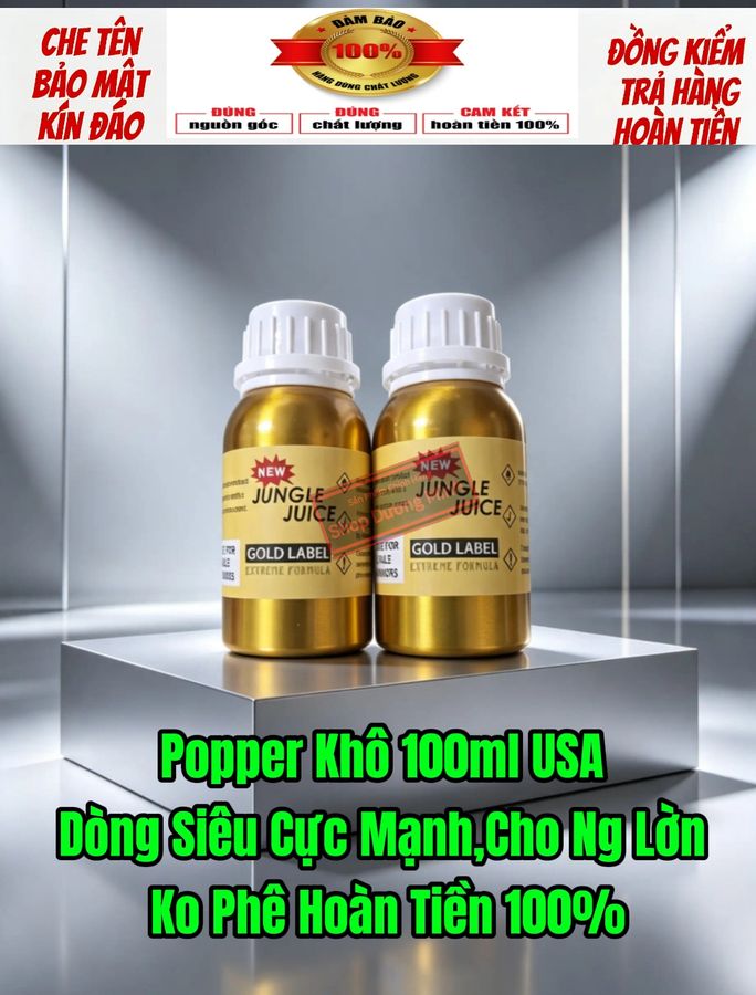 (Hàng Mới Về) Popper Khô USA 100ml, Hàng Chính Hãng, Siêu Mạnh, Siêu Phê, Dùng Cho Ng  Lờn 