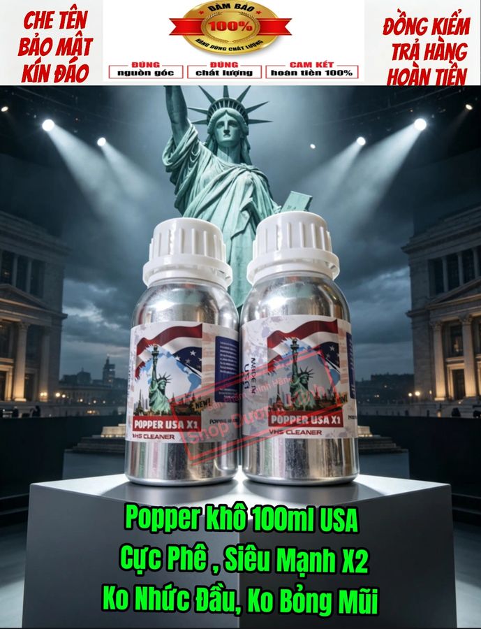 ( Hàng Mới Về) Popper Khô USA 100ml, Giá Ưu Đãi, Sl Còn ít