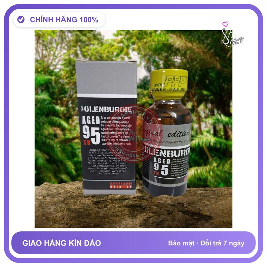 Chai hít tăng khoái cảm Popper Glenburgie 30ml Popper 30ml, USA Cao Cấp, Ko Cồn, Mùi Dịu Phê Lâu, che tên sản phẩm bảo mật kín đáo