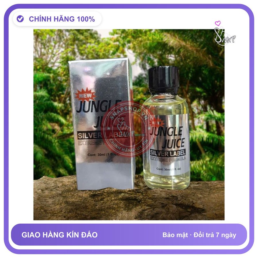 Chai hít tăng khoái cảm Popper JUNGLE JUICE 30ml Popper 30ml, Hàng Cao Cấp Usa, Cực Mạnh, che tên sản phẩm bảo mật kín đáo