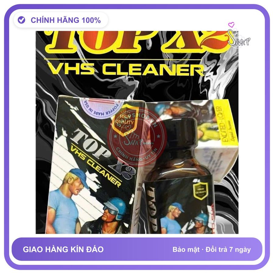 Chai hít tăng khoái cảm Popper TOP X 30ml Chính hãng Popper 30ml USA, Cho Top, Phê Lâu, Không Xìu, che tên sản phẩm bảo mật kín đáo