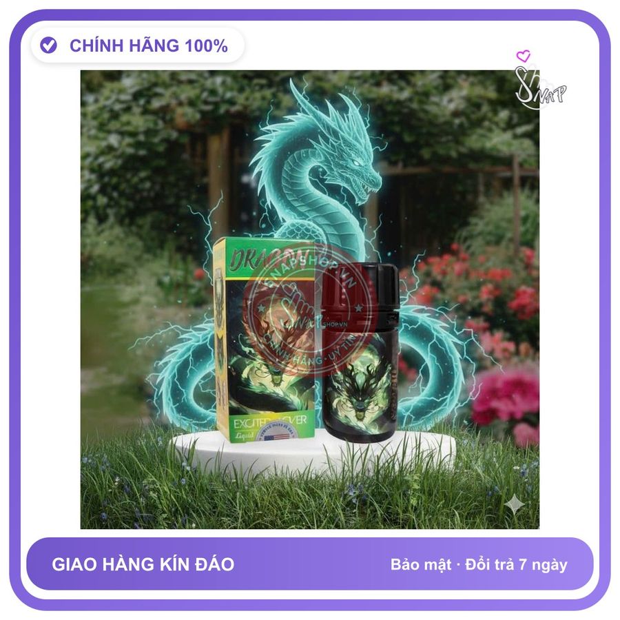 Chai hít tăng khoái cảm Popper DRAGON 40ml Popper mỹ 40ml, chính hãng cực mạnh, che tên sản phẩm bảo mật kín đáo
