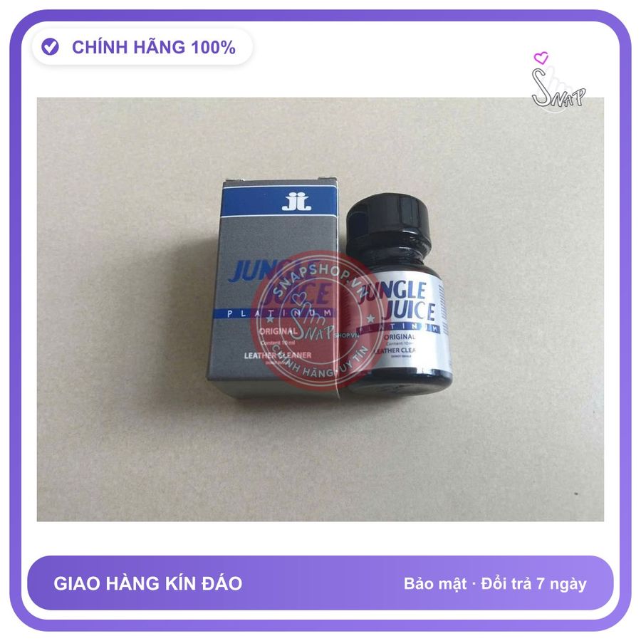 Chai hít tăng khoái cảm Popper JUNGLE JUICE 10ml Popper 10ml, Cực Mạnh Phê Lâu, Mùi Dịu,che tên sản phẩm bảo mật kín đáo