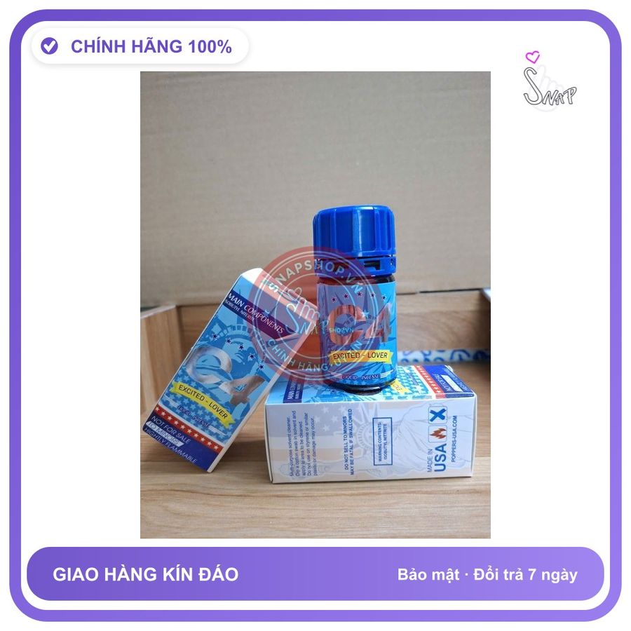 Chai hít tăng khoái cảm Popper Q4 40ml Sỉ lẻ Popper 40ml, che tên sản phẩm bảo mật kín đáo