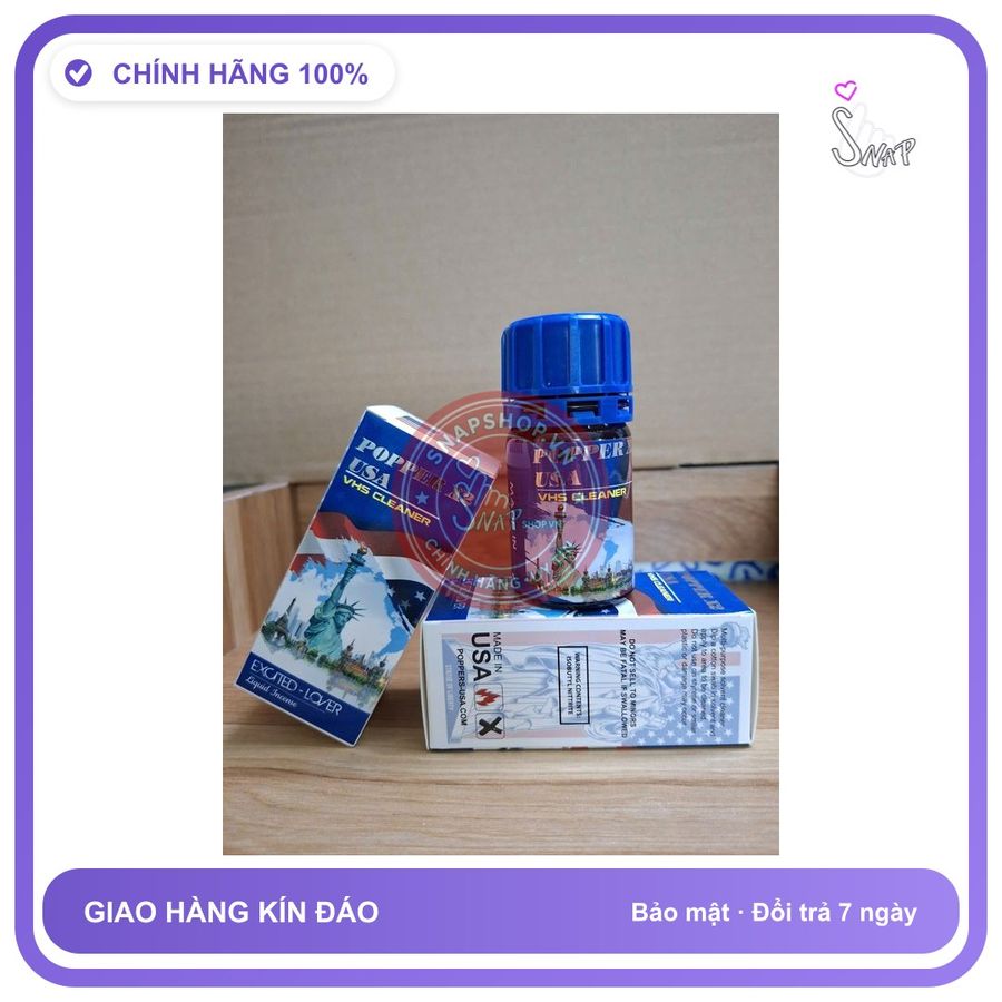 Chai hít tăng khoái cảm Popper POPPER USA 40ml Sỉ lẻ Popper 40ml USA Hàng Chính Hãng, che tên sản phẩm bảo mật kín đáo Khi đặt hàngg