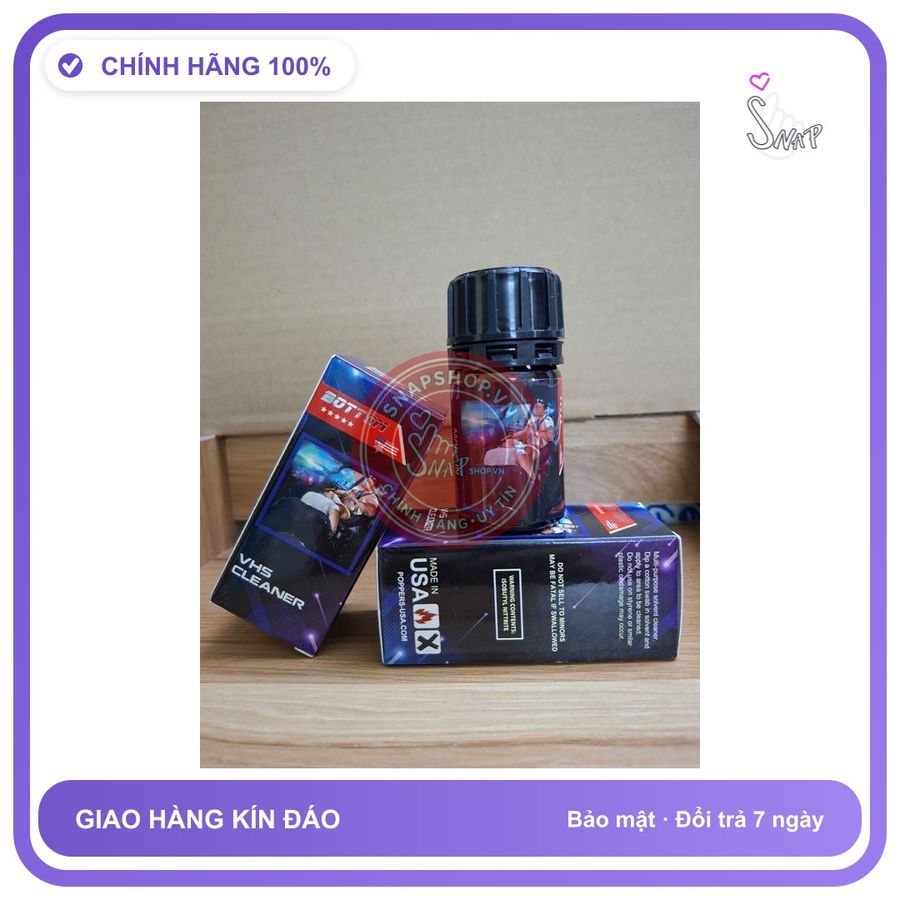 Chai hít tăng khoái cảm Popper bottom 40ml Sỉ lẻ Popper 40ml USA, Hàng Chính Hãng, Cực Mạnh, che tên sản phẩm bảo mật kín đáo