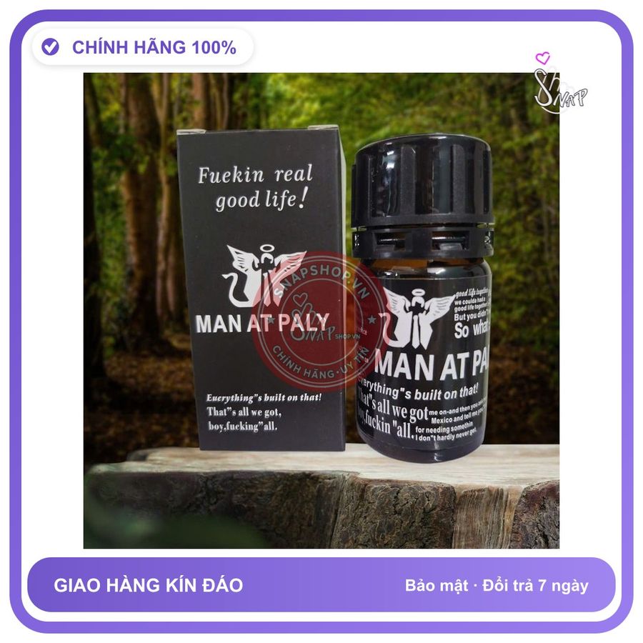 Chai hít tăng khoái cảm Popper MAN AT PALY 40ml Sỉ lẻ Popper chai 40ml, Cực Mạnh, che tên sản phẩm bảo mật kín đáo