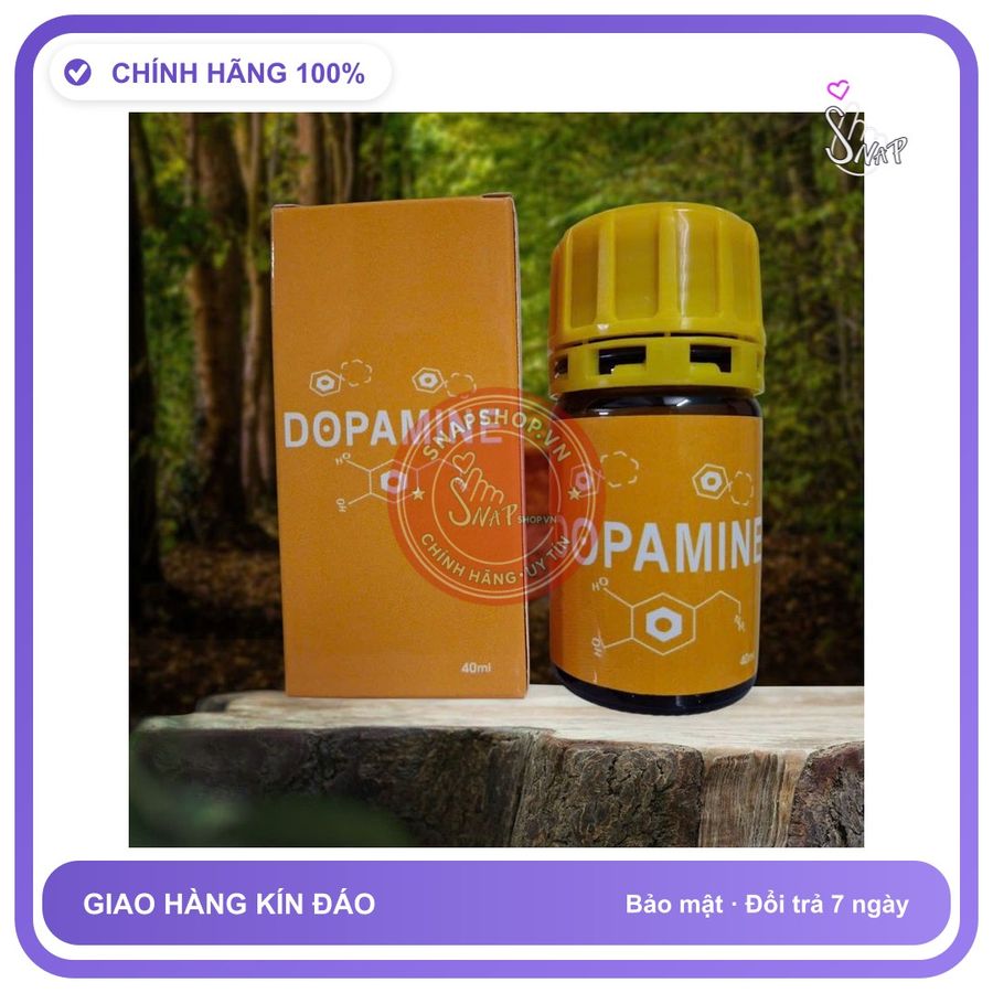 Chai hít tăng khoái cảm Popper DOPAMINE 40ml Sỉ lẻ Popper, 40ml Hàng Chính Hãng, Cực Mạnh, Phê Lâu, che tên sản phẩm bảo mật kín đáo