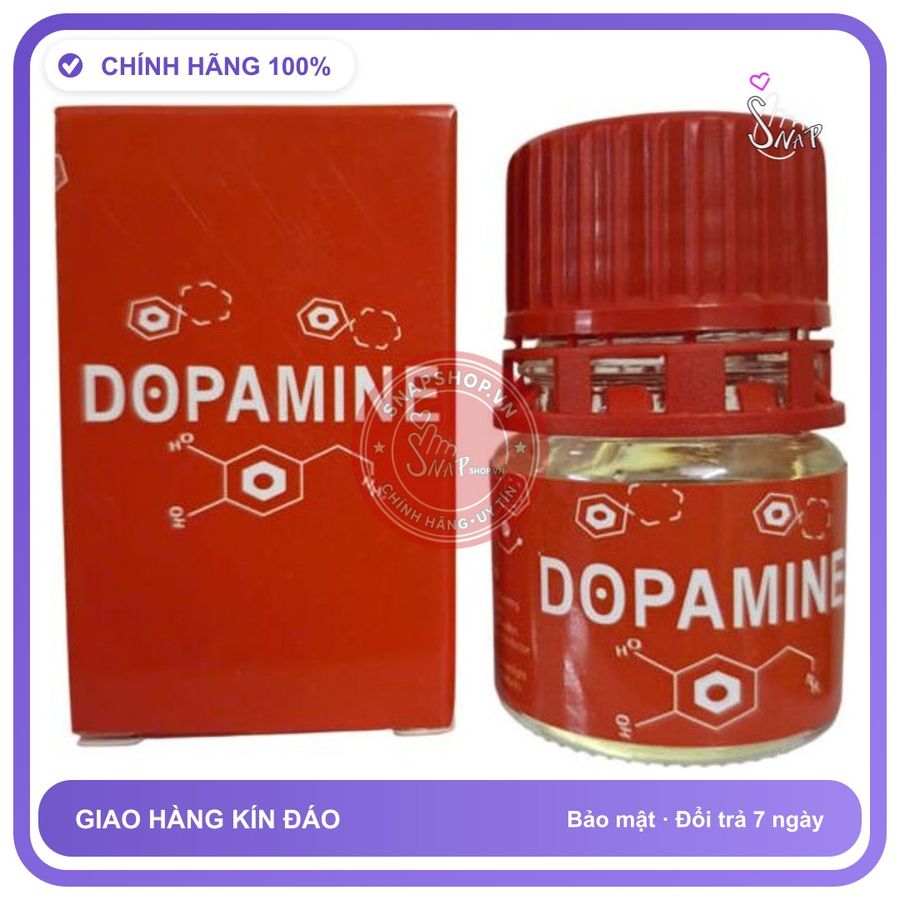 Chai hít tăng khoái cảm Popper DOPAMINE 20ml Popper 20ml.Dòng Cao Cấp, Mùi Dịu, che tên sản phẩm bảo mật kín đáo