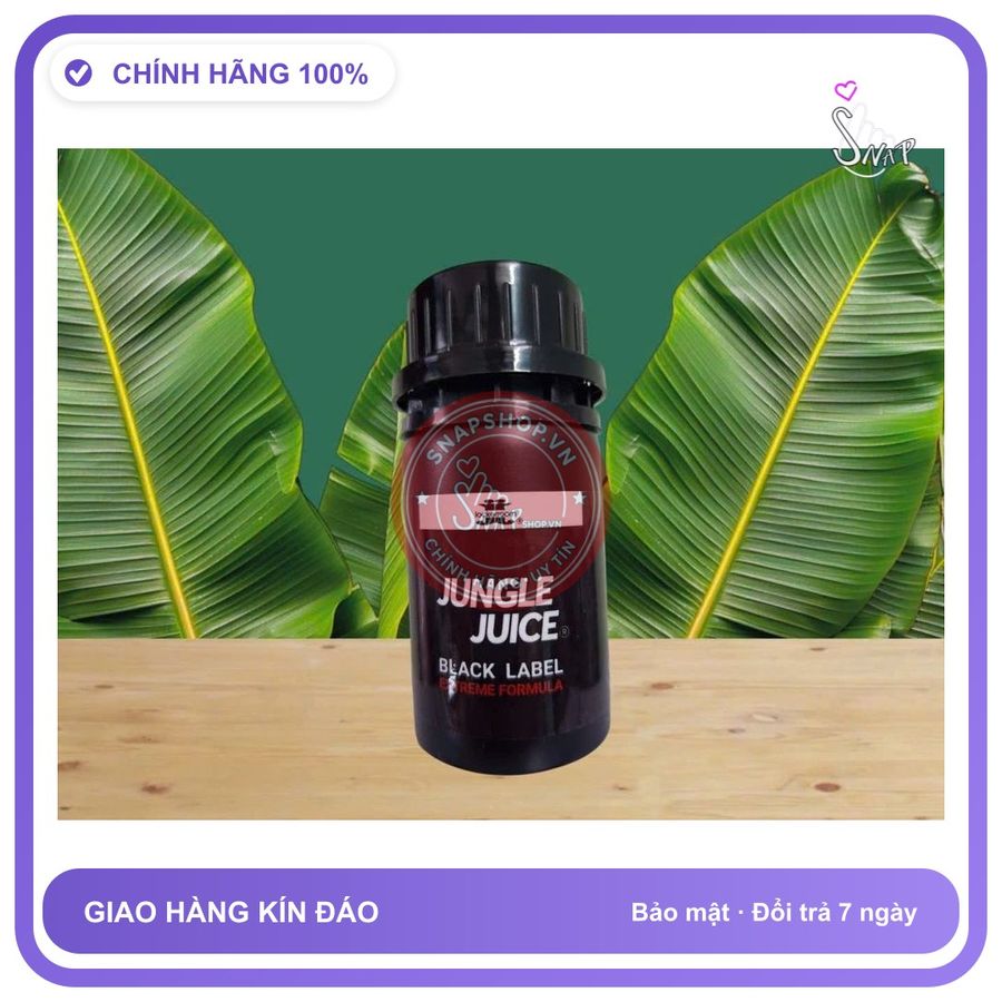Chai hít tăng khoái cảm Popper JUNGLE JUICE 40ml Popper khô 40ml, hàng chính hãng, cực mạnh, phê lâu,cho ng lờn nặng, che tên sản phẩm bảo mật kín đáo
