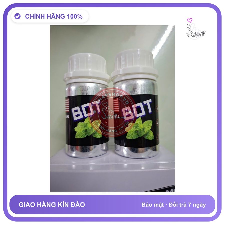 Chai hít tăng khoái cảm Popper BOT 40ml Hàng công ty Popper khô 40ml, Dòng Mạnh Phê Lâu, Cho BOT, che tên sản phẩm bảo mật kín đáo