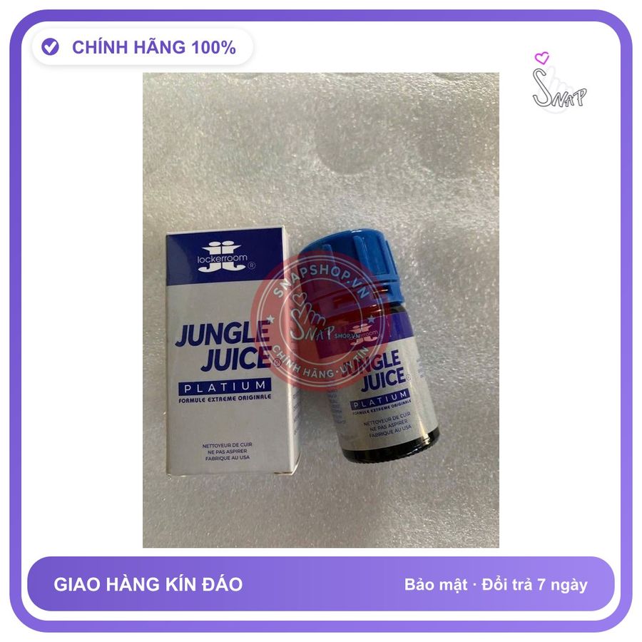 Chai hít tăng khoái cảm Popper lockerroom 40ml Popper 40ml Jungle Juice, Hàng Chính Hãng, Cực Mạnh, Phê Lâu, che tên sản phẩm bảo mật kín đáo