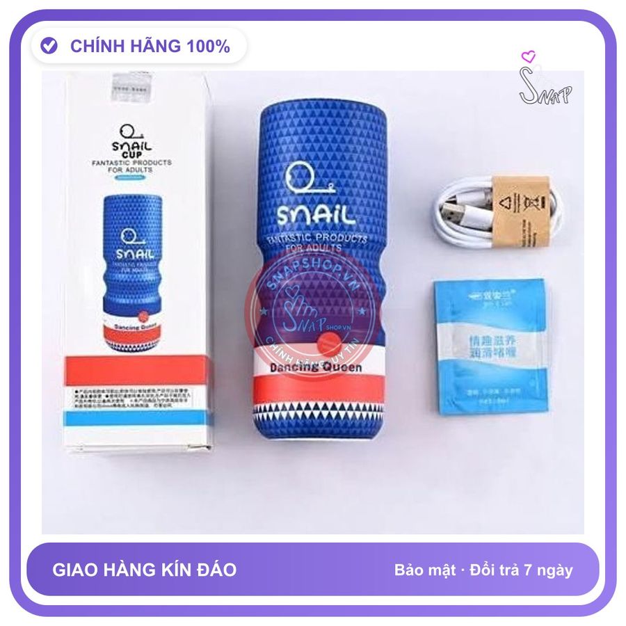 snail Cốc tình yêu có rung cực mạnh, kích thích cực sướng, che tên sản phẩm bảo mật kín đáo