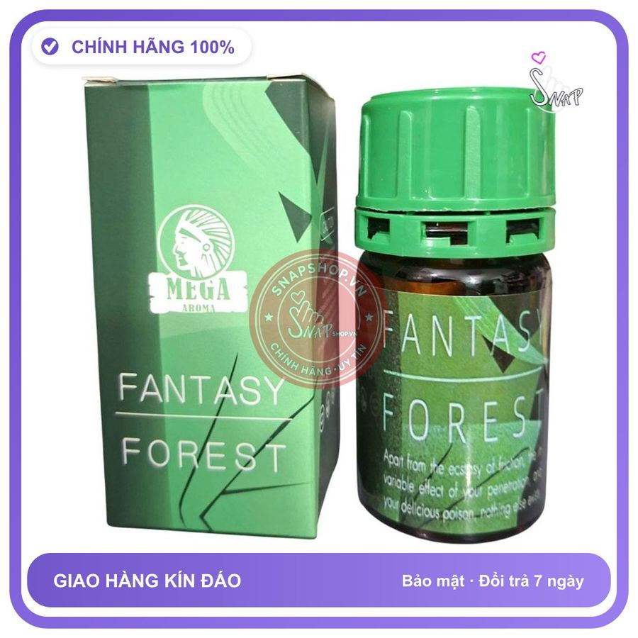 Chai hít tăng khoái cảm Popper MEGA AROMA 40ML Popper Fantasy Forest 40ML, Cực Mạnh Phê xuyên não, che tên sản phẩm bảo mật kín đáo