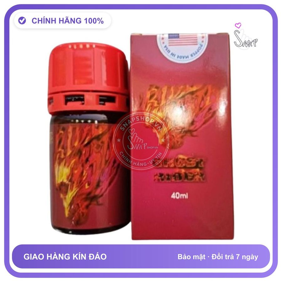 Chai hít tăng khoái cảm Popper BLAST 40ml Popper Ghost Rider 40ml, Hàng Chính Hãng, Cực Mạnh, Phê xuyên não, che tên sản phẩm bảo mật kín đáo