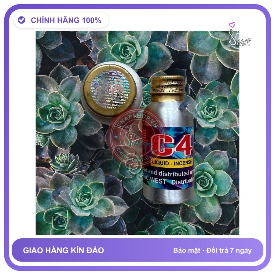 Chai hít tăng khoái cảm Popper C4 30ml Popper khô 30ml C4,Hàng Chính Hãng, Cực Mạnh, giảm giá,che tên sản phẩm bảo mật kín đáo