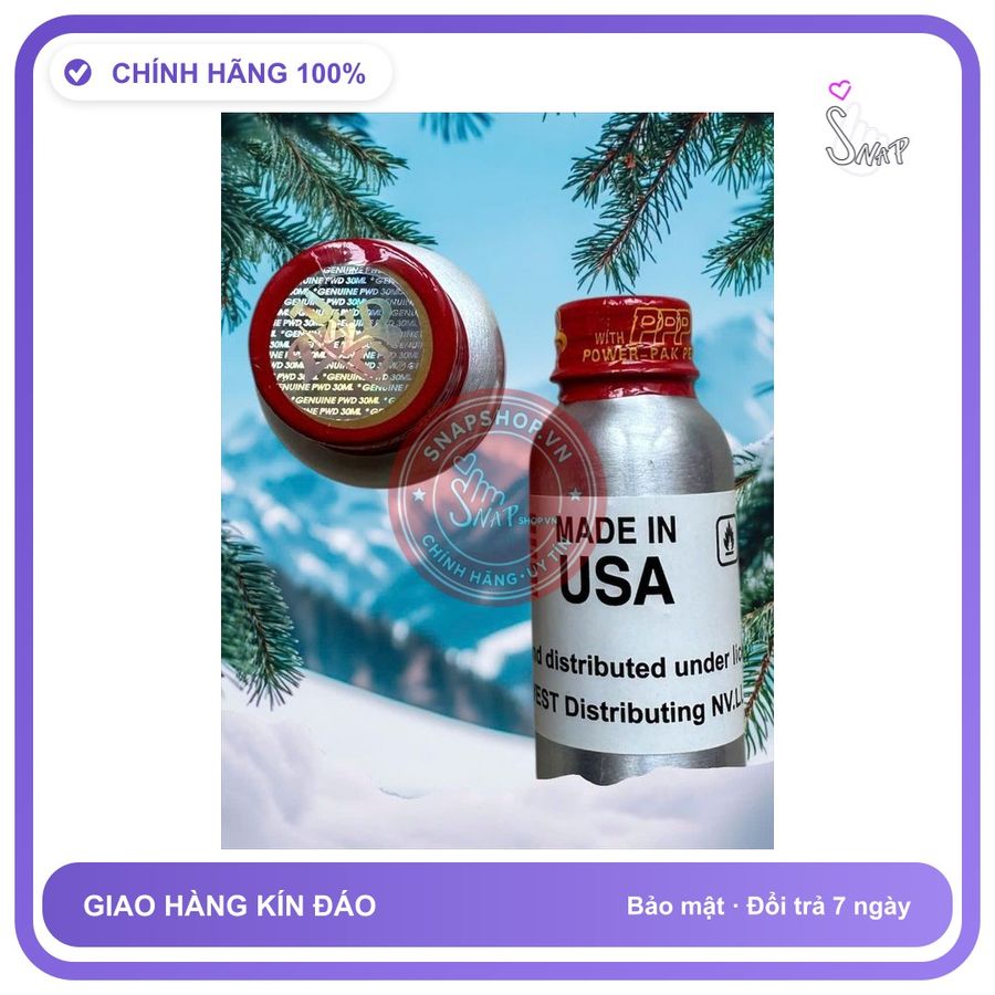 Chai hít tăng khoái cảm Popper 30ml Popper khô 30ml, Hàng Chính hãng Cực Mạnh, Phê Lâu,che tên sản phẩm bảo mật kín đáo