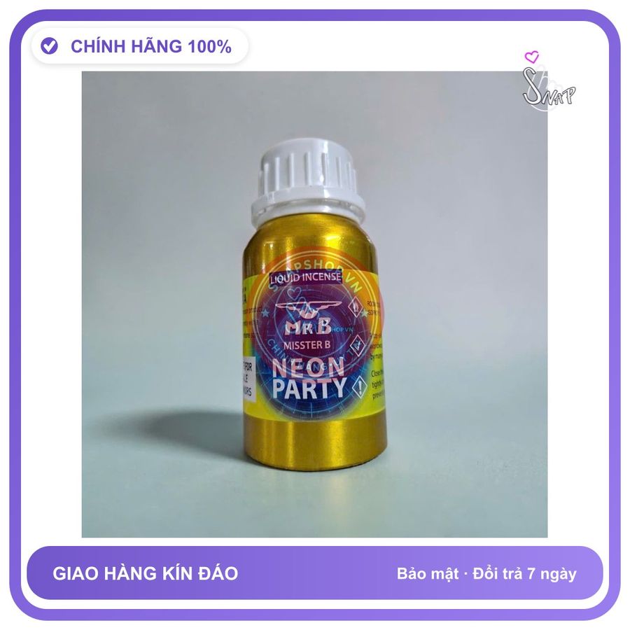 Chai hít tăng khoái cảm Popper MR B 100ml Popper neon mẫu khô 100ml chai to lớn, cực mạnh,giá sỉ