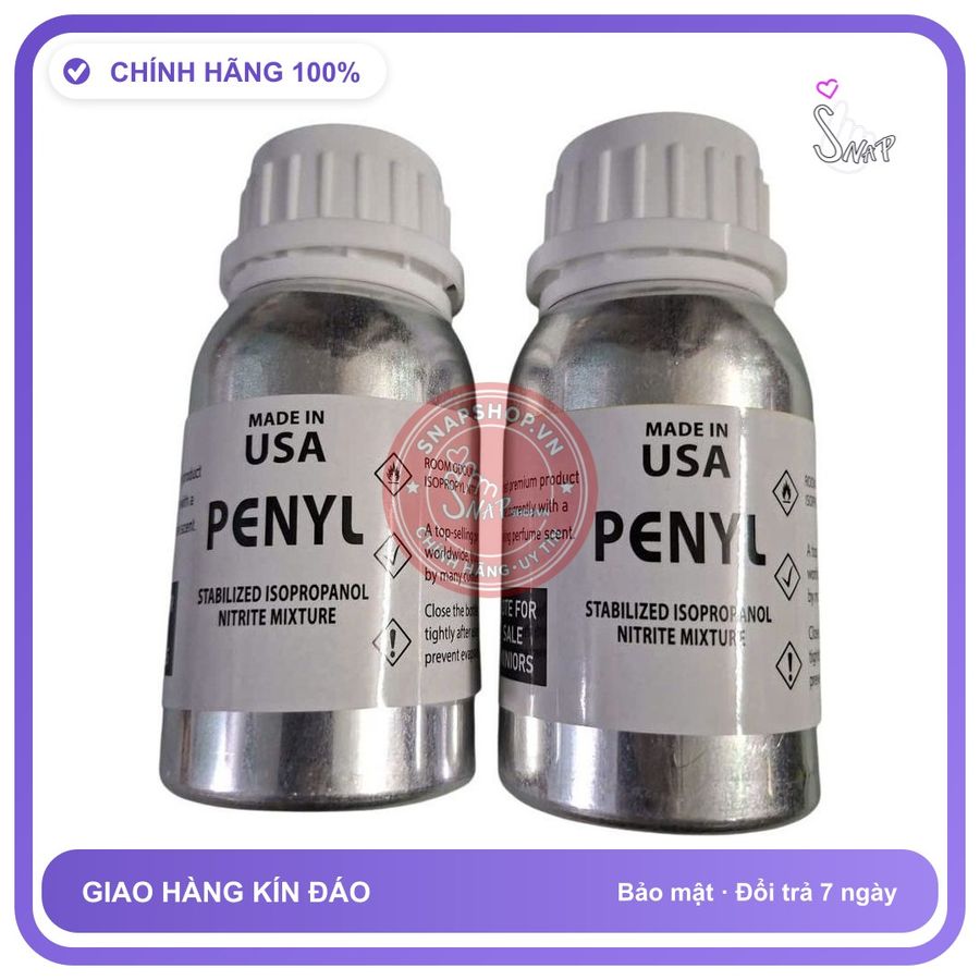 Chai hít tăng khoái cảm Popper PENYL 100ml Chai Hít Popper Khô 100ml USA, Kích Thích Hưng Phấn Cực Mạnh, Hít Xong Phê Liền