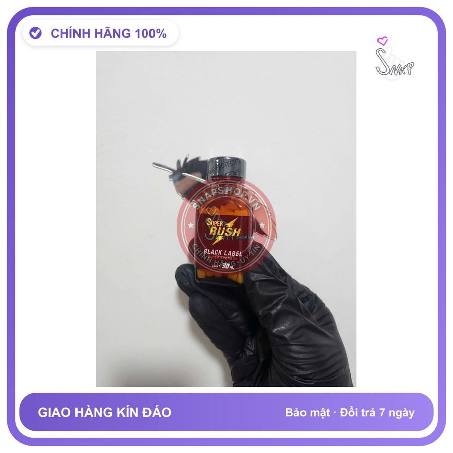Chai hít tăng khoái cảm Popper Super Rush 30ml Popper khô 30ml, Hàng mỹ chính hãng, cực mạnh, che tên sản phẩm bảo mật kín đáo