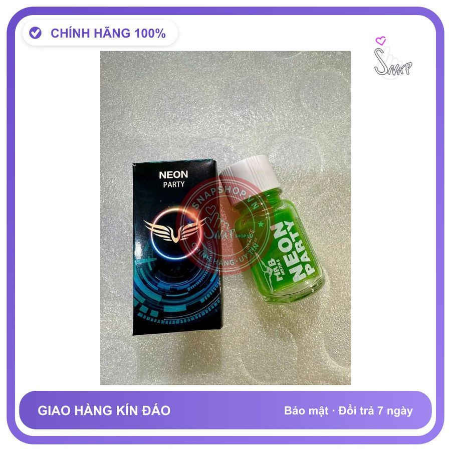 Chai hít tăng khoái cảm Popper Mister B 40ml Popper neon 40ml mẫu mới, dòng cao cấp, cực mạnh, phê lâu