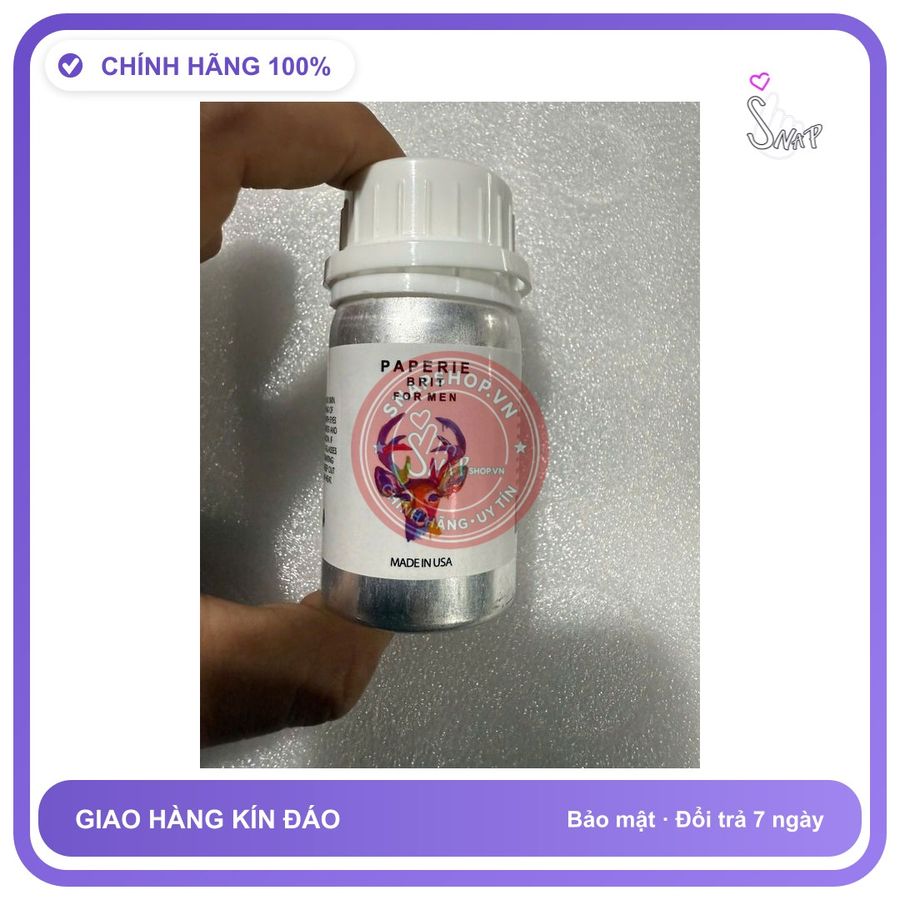 Chai hít tăng khoái cảm Popper PAPERIE BRIT 60ml Popper 60ml, giá sỉ, dòng cao cấp, cực mạnh, phê lâu