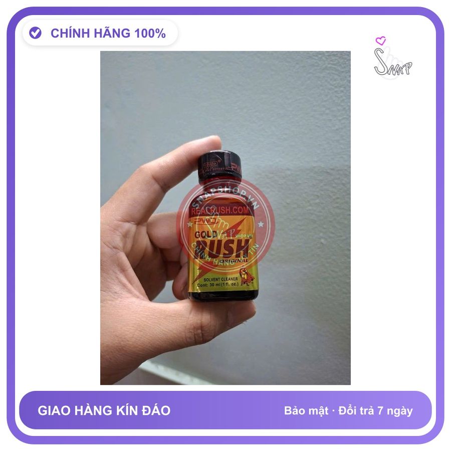 Chai hít tăng khoái cảm Popper Real Rush 30ml Popper mỹ 30ml hàng nhập khẩu, chính hãng, cực mạnh