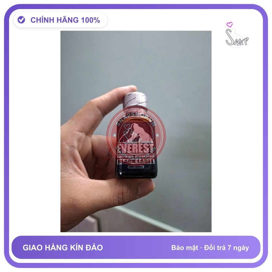 Chai hít tăng khoái cảm Popper EVEREST 30ml Popper mỹ 30ml, hàng nhập khẩu, chính hãng, cực mạnh, gây ảo giác, phê lâu