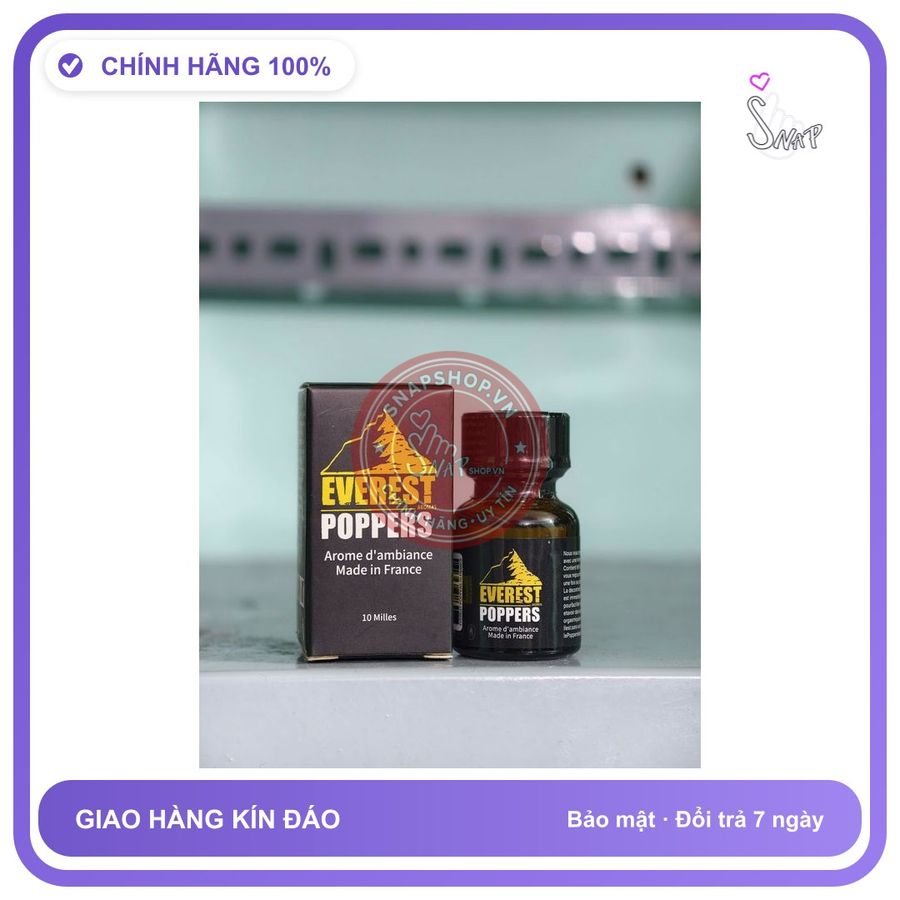 Chai hít tăng khoái cảm Popper Everest 10ml Popper 10ml Hàng Chính Hãng Usa, Cực Mạnh Phê Lâu, Cho Ng Sử Dụng Lâu Dài, che tên sản phẩm bảo mật kín đá