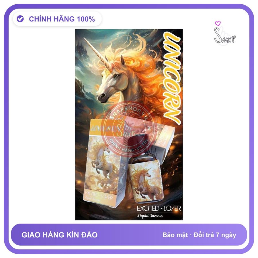 Chai hít tăng khoái cảm Popper UNICORN 30ml Popper mỹ 30ml, hàng chính hãng,ko nhức đầu, ko bỏng mũi,phê lâu, che tên sản phẩm bảo mật kín đáo