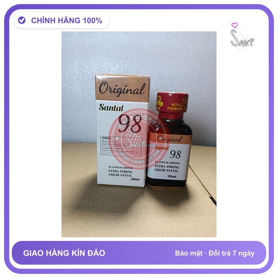 Chai hít tăng khoái cảm Popper Original 30ml Popper 30ml USA, Hàng Chính Hãng, cực mạnh, phê lâu,ko nhức đầu, ko bỏng mũi, che tên sản phẩm bảo mật kí