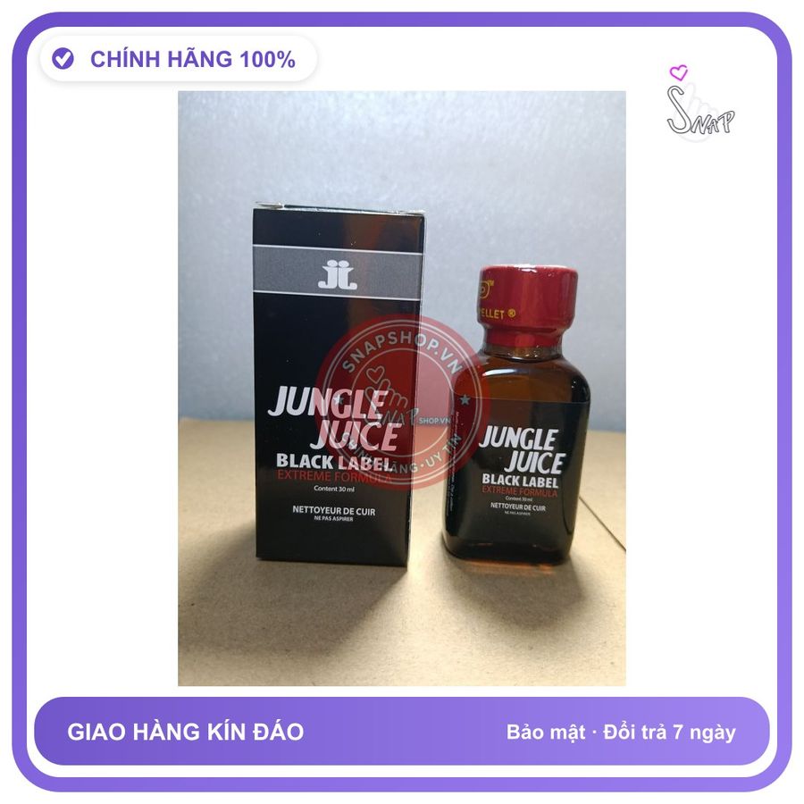 Chai hít tăng khoái cảm Popper Jungle Juice 30ml Popper 30ml, Cao Cấp, Cực Mạnh, Phê Lâu, Cho ng Lờn Nặng, che tên sản phẩm bảo mật kín đáo