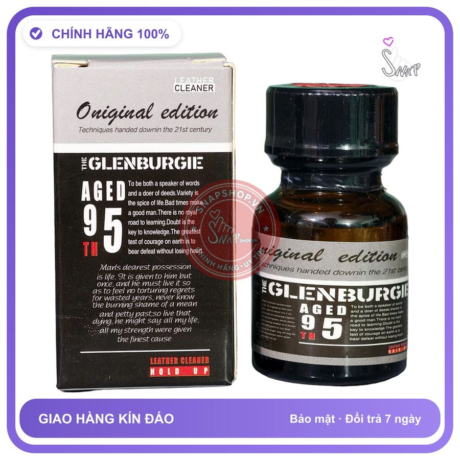 Chai hít tăng khoái cảm Popper THE GLENBURGIE 10ml Popper GLENBURGIE 95 Black 10ml