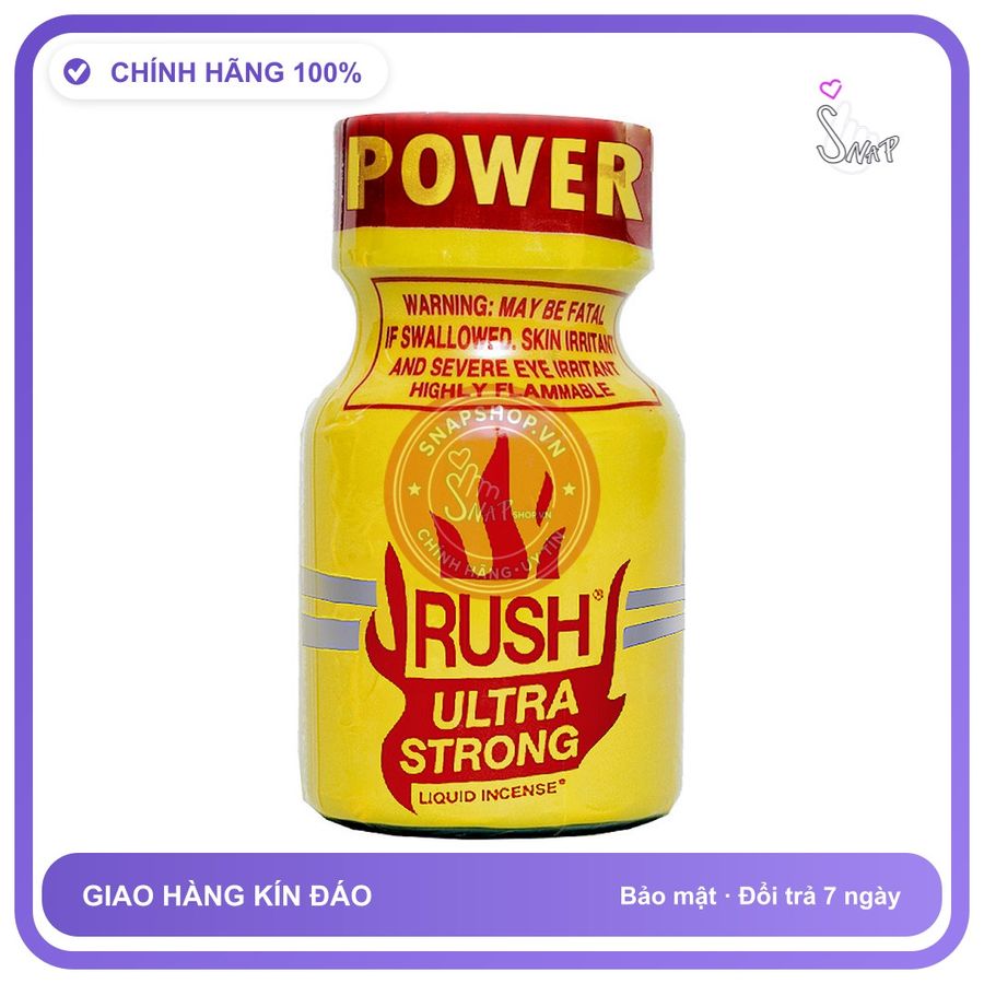 Hàng Chuẩn Nhập Khẩu - Chai hít tăng khoái cảm Dung Dịch Hít Thư Giãn RUSH 10ml Chai Hít Tăng Khoái Cảm Popper Rush Ultr