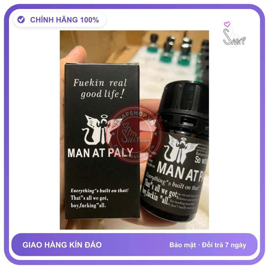Chai hít tăng khoái cảm Popper MAN AT PALY 40ml Popper 40ml Man At Paly Chính Hãng Cực Mạnh, Bao Phê