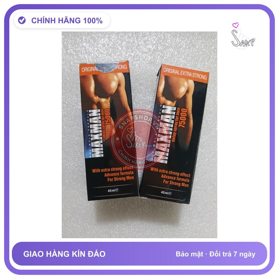 Chai xịt kéo dài thời gian nam MAXMAN Xịt cương cứng, gây tê, kéo dài thời gian, tác dụng nhanh, hiệu quả tức thì
