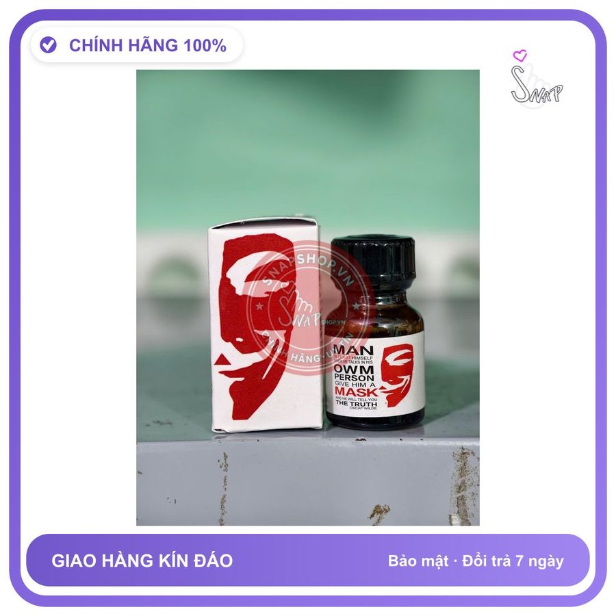 Chai hít tăng khoái cảm Popper OSCAR WILDE 10ml Popper 10ml, Dòng Cực Mạnh, Phê Lâu, Cho Ng Lờn, Bao Phê