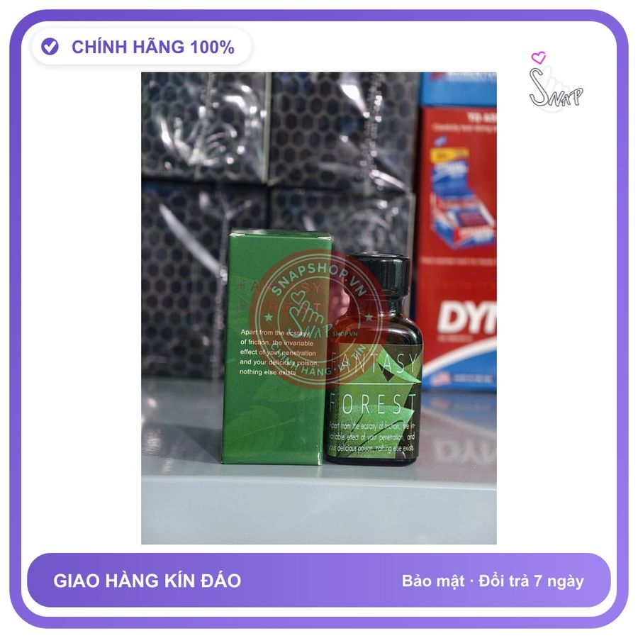 Chai hít tăng khoái cảm Popper FANTASY FOREST 30ml Popper 30ml hàng chính hãng ko nhức đầu,ko bỏng mũi, bao phê