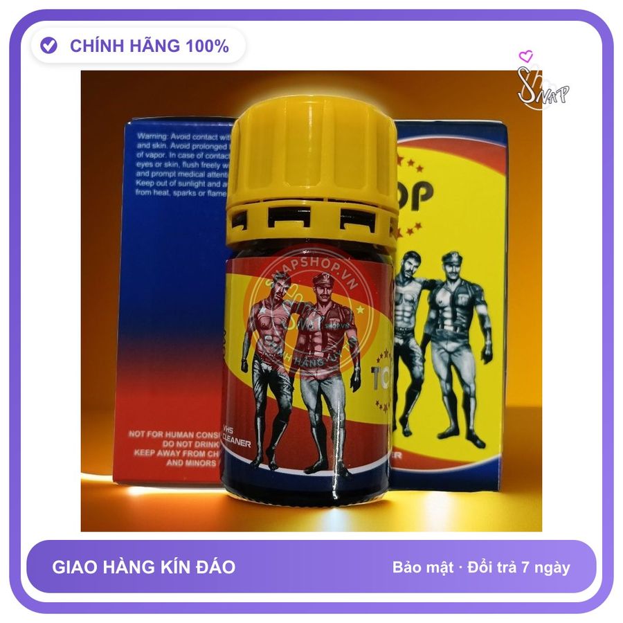 Chai hít tăng khoái cảm Popper TOP 40ml Popper 40ml Chính Hãng Usa Cực Mạnh Cho Top, Chống Xìu, Phê Lâu