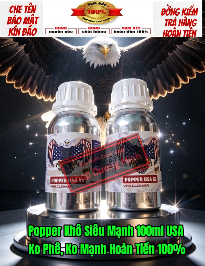 ( Hàng Chính Hãng) Popper Khô USA 100ML Dòng Siêu Mạnh Cho Ng Lờn Lâu Năm 